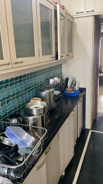 Kitchen in 3 BHK Apartment at Swami Tower, Chembur – for Rent