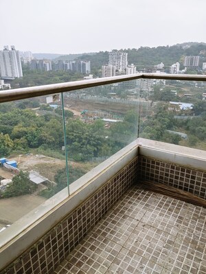 Balcony in 3 BHK Apartment at Axis Paradigm Whistling Meadows, Paud Road – for Rent