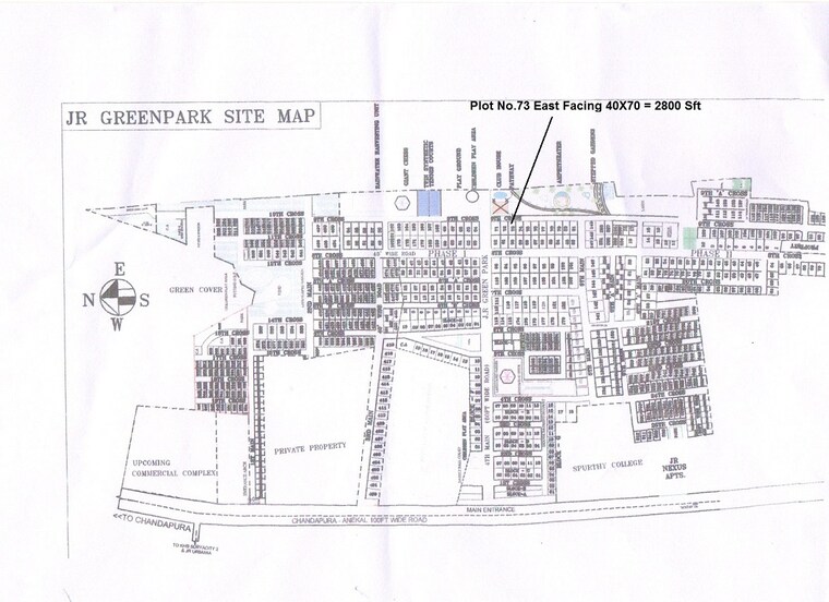 Exterior View, chandapura  1500 Sq.Ft. Plot In Chandapura Bangalore 9298087