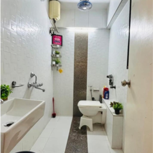 Bathroom in 3 BHK Apartment at Sky Anchorage, Versova – for Rent