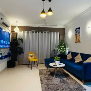 Living Room in 3 BHK Apartment at Sky Anchorage, Versova – for Rent