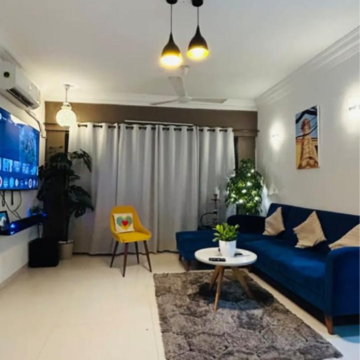 Living Room in 3 BHK Apartment at Sky Anchorage, Versova – for Rent