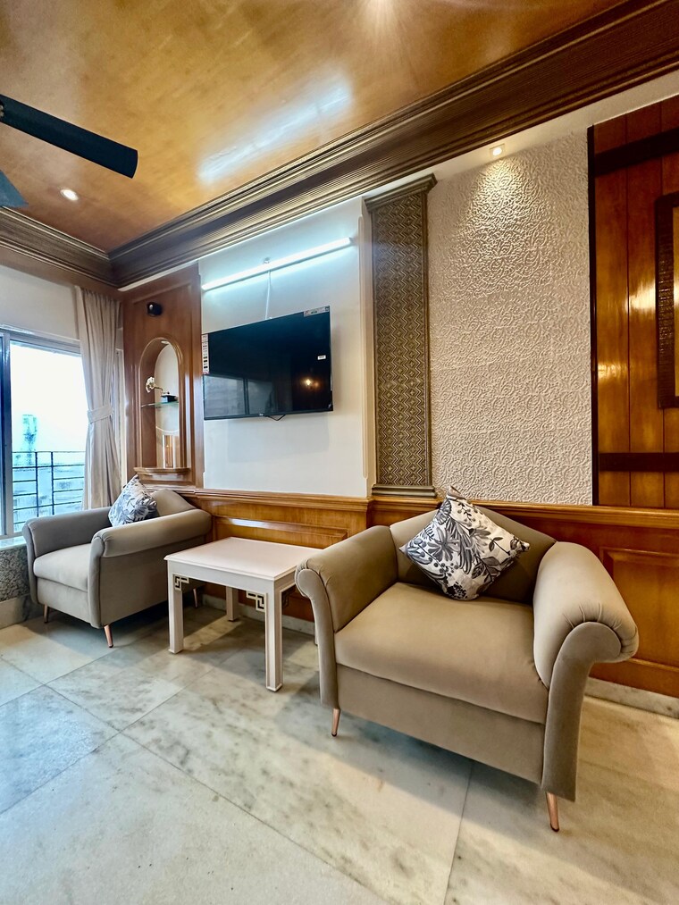 Living Room, nahars-everest 2 Bedroom 909 Sq.Ft. Apartment In Versova Mumbai 9298260