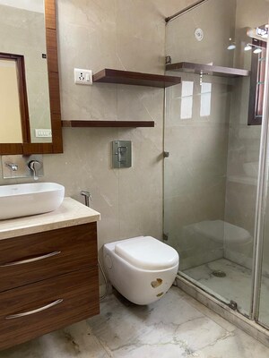 Bathroom in 3 BHK Builder Floor at Greater Kailash I – for Rent