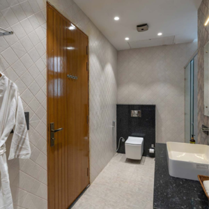 Bathroom in 4 BHK Villa at Ansal Florence Villa, Sushant Lok Iii – for Rent