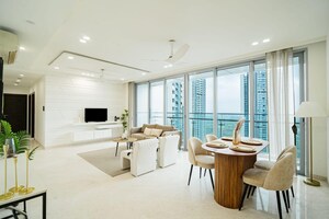 Living Room in 3 BHK Apartment at Versova View, Andheri West – for Rent