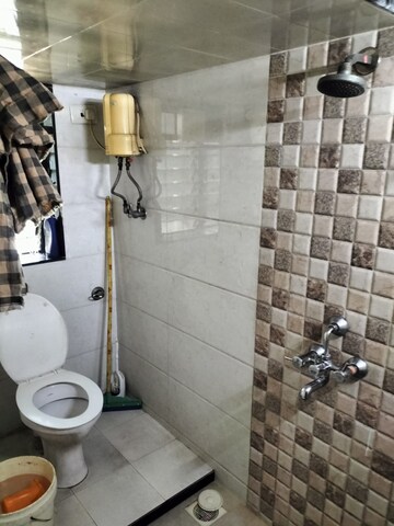 Bathroom in 2 BHK Apartment at Arogya Sadan CHS, Bhandup East – for Rent