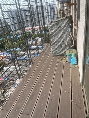 Balcony in 2 BHK Apartment at Sethia Green View, Goregaon West – for Rent