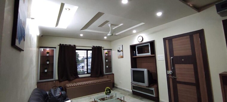 Living Room, varsha-park-society 2 Bedroom 1200 Sq.Ft. Apartment In Pashan Pune 9299381