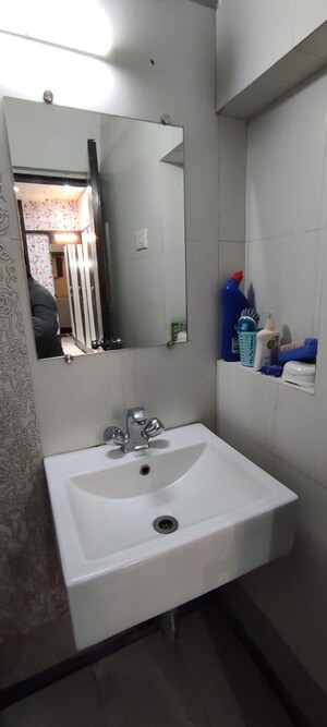 Bathroom in 2 BHK Apartment at Varsha Park Society, Pashan – for Rent