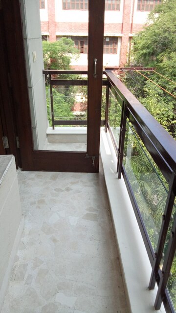 Balcony in 4 BHK Builder Floor at East Of Kailash – for Rent