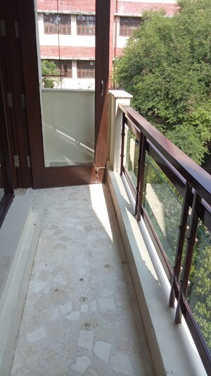 Balcony in 4 BHK Builder Floor at East Of Kailash – for Rent