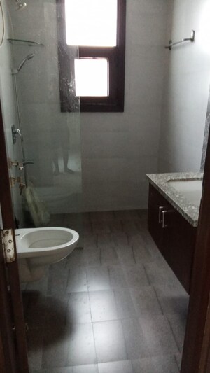 Bathroom in 4 BHK Builder Floor at East Of Kailash – for Rent
