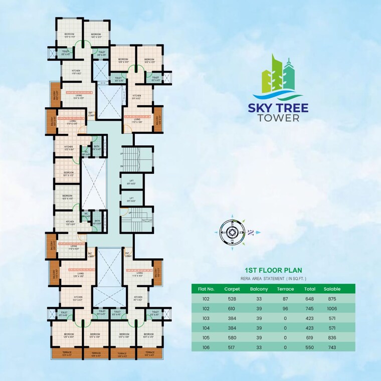 Master Plan, kiran-sky-tree-tower 2 Bedroom 581 Sq.Ft. Apartment In Talegaon Dabhade Pune 9299423