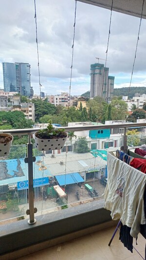 Balcony in 2 BHK Apartment at The Creations Gururatna Heritage, Baner – for Rent