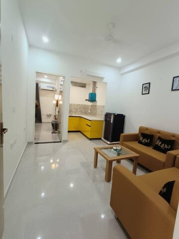 Living Room in 1 BHK Apartment at Freedom Fighters Enclave – for Rent