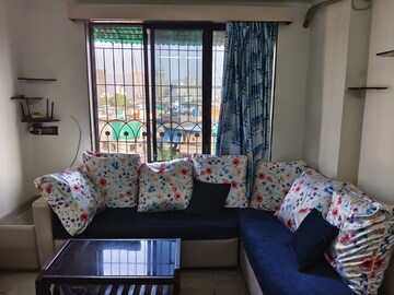 Living Room in 1 BHK Apartment at Sunshine Tower Koper khairane, Kopar Khairane – for Rent