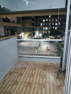 Balcony in 2 BHK Apartment at Gini Belvista Phase 1, Dhanori – for Rent