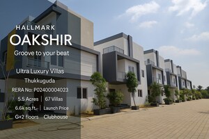 3 BHK Villa – Exterior View View at Hallmark Hampton Oakshir Villas, Maheshwaram - for Sale
