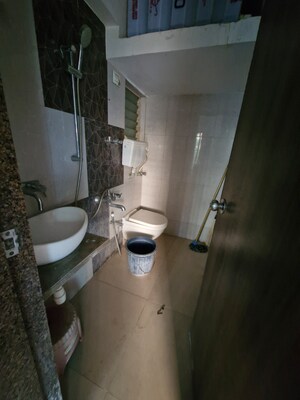 Bathroom in 1 BHK Apartment at Bachraj Landmark, Virar West – for Rent
