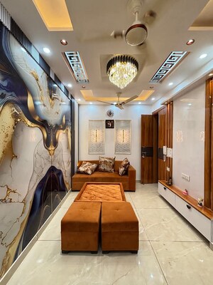 Living Room in 2 BHK Apartment at Igi Airport Area – for Sale