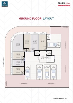 Floor Plan in 1 BHK Apartment at Ascons Garnet, Dapoli – for Sale