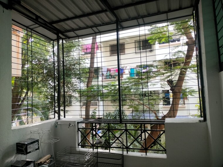 Balcony, laxmi-nagar-society 1 Bedroom 680 Sq.Ft. Apartment In Dhanori Pune 9299679