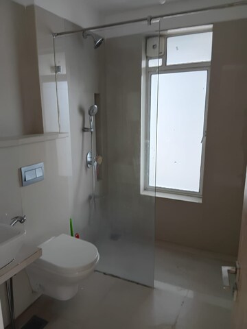 Bathroom in 3 BHK Apartment at Soham Crystal Spires, Thane West – for Rent