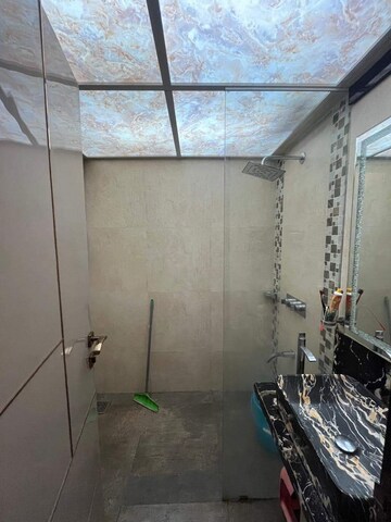Bathroom in 3 BHK Apartment at Veena Crest, Andheri West – for Rent