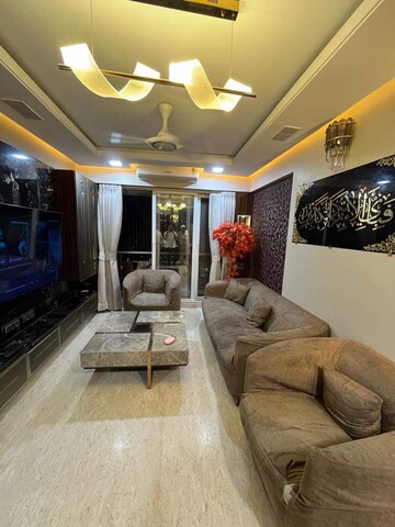 Living Room in 3 BHK Apartment at Veena Crest, Andheri West – for Rent