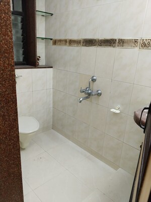Bathroom in 3 BHK Apartment at Atlas Skywalker CHS, Andheri West – for Rent