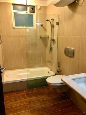 Bathroom in 3 BHK Apartment at Emmanuel Pearl, Rest House Road – for Rent