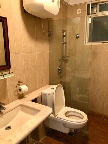 Bathroom in 3 BHK Apartment at Emmanuel Pearl, Rest House Road – for Rent