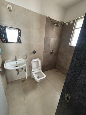 Bathroom in 3 BHK Apartment at Sharada Alliance Paritosh, Balewadi – for Rent
