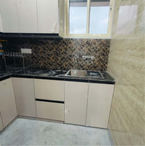 Kitchen in 1 BHK Builder Floor at Malviya Nagar – for Rent