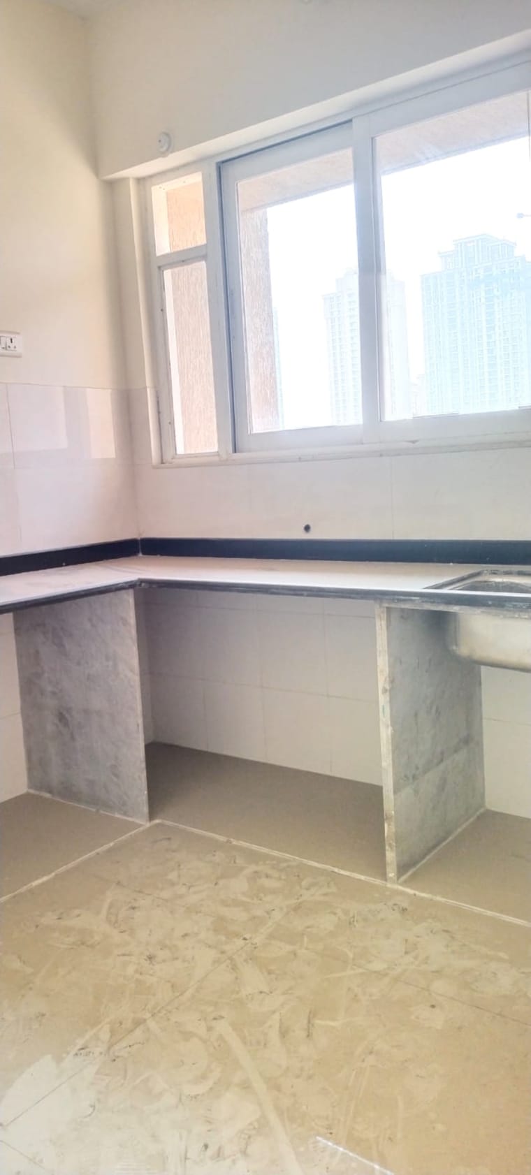 Kitchen, vijay-orovia 3 Bedroom 869 Sq.Ft. Apartment In Ghodbunder Road Thane 9299899