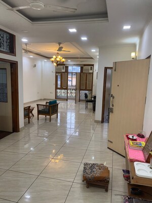 Living Room in 3 BHK Builder Floor at Lajpat Nagar – for Rent