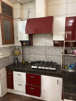 Kitchen in 3 BHK Builder Floor at Lajpat Nagar – for Rent