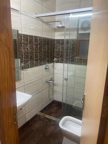 Bathroom in 3 BHK Builder Floor at Lajpat Nagar – for Rent