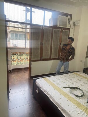 Bedroom in 3 BHK Builder Floor at Lajpat Nagar – for Rent