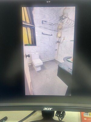 Bathroom in 3 BHK Apartment at Anmol Enclave, Goregaon West – for Rent