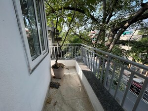 Balcony in 4 BHK Builder Floor at Arya Chittaranjan Park, Kalkaji – for Rent
