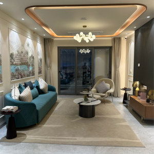 Living Room in 4 BHK Apartment at Veena Insignia, Adarsh Nagar – for Sale