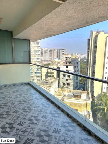 Balcony in 2 BHK Apartment at Juhu Gulmohar CHS, Vile Parle West – for Rent