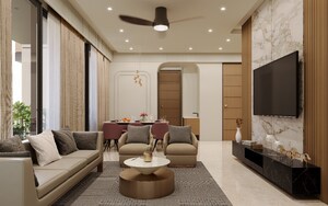 Living Room in 3 BHK Builder Floor at Sargasan – for Sale