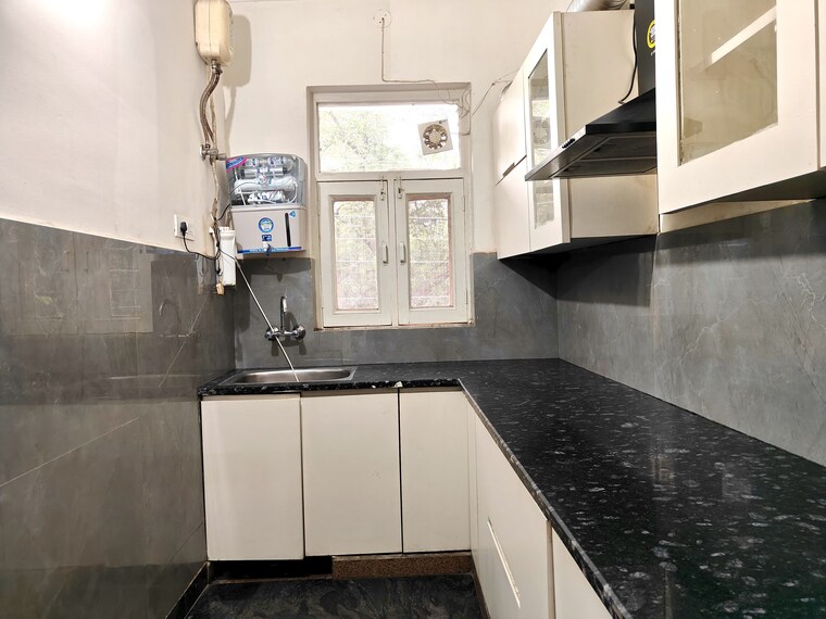 Kitchen, unitech-south-city-1 3 Bedroom 2000 Sq.Ft. Builder Floor In South City 1 Gurgaon 9300193