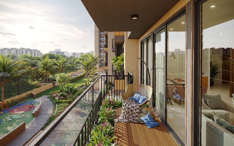 Balcony, sargaasan 2 Bedroom 1683 Sq.Ft. Builder Floor In Sargaasan Gandhinagar 9300205