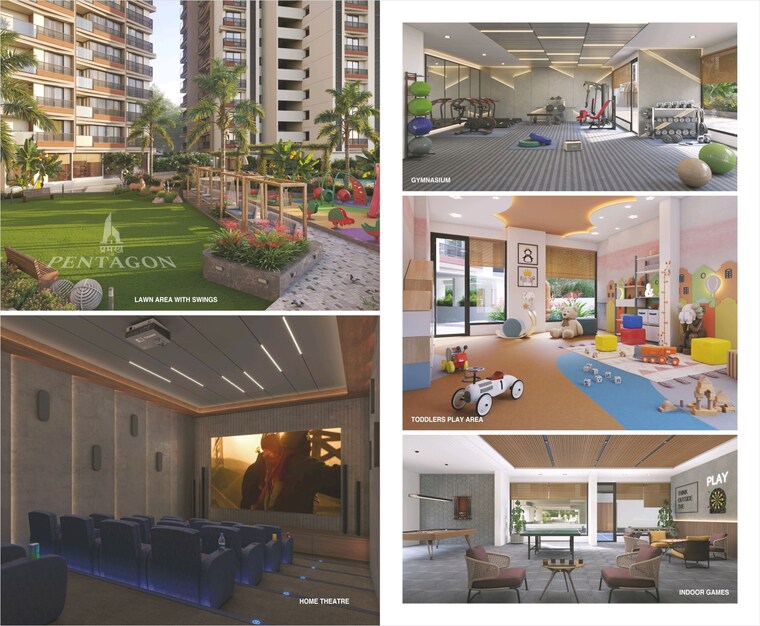 Exterior View, sargasan 2 Bedroom 1629 Sq.Ft. Builder Floor In Sargasan Gandhinagar 9300215