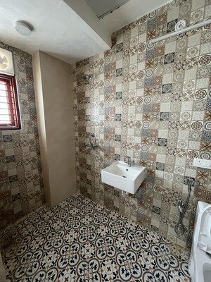 Bathroom in 3 BHK Builder Floor at Ansal Sushant Lok I, Sector 43 – for Rent