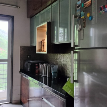 Kitchen in 3 BHK Apartment at Raghunath Vihar, Kharghar Sector 14 – for Rent